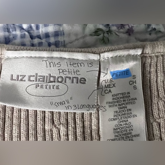 Petite sizing info for sellers - Picture 7 of 11